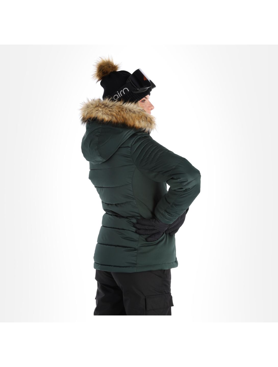 Superdry, Snow Luxe Puffer veste de ski femmes eagle vert 