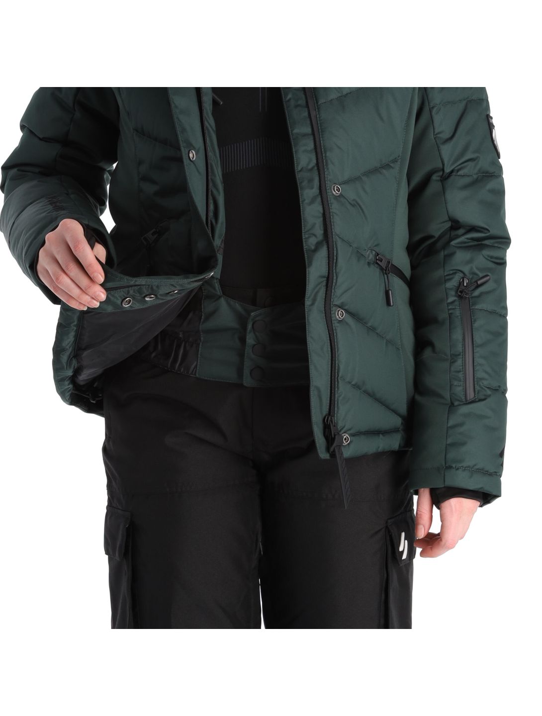 Superdry, Snow Luxe Puffer veste de ski femmes eagle vert 