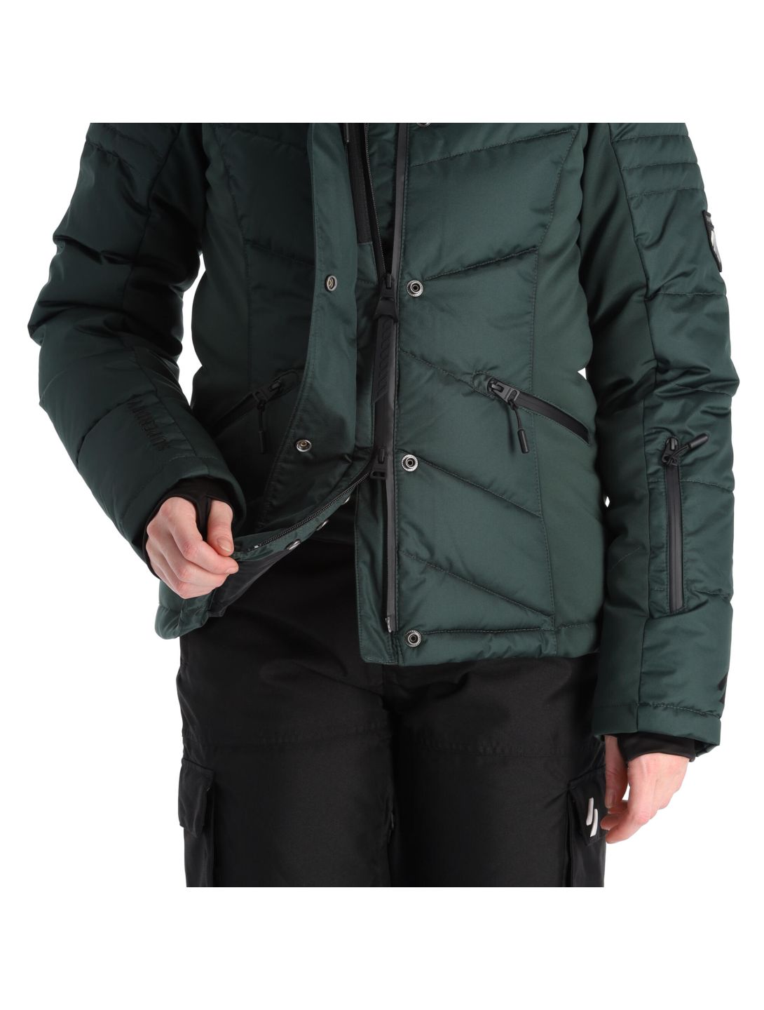 Superdry, Snow Luxe Puffer veste de ski femmes eagle vert 