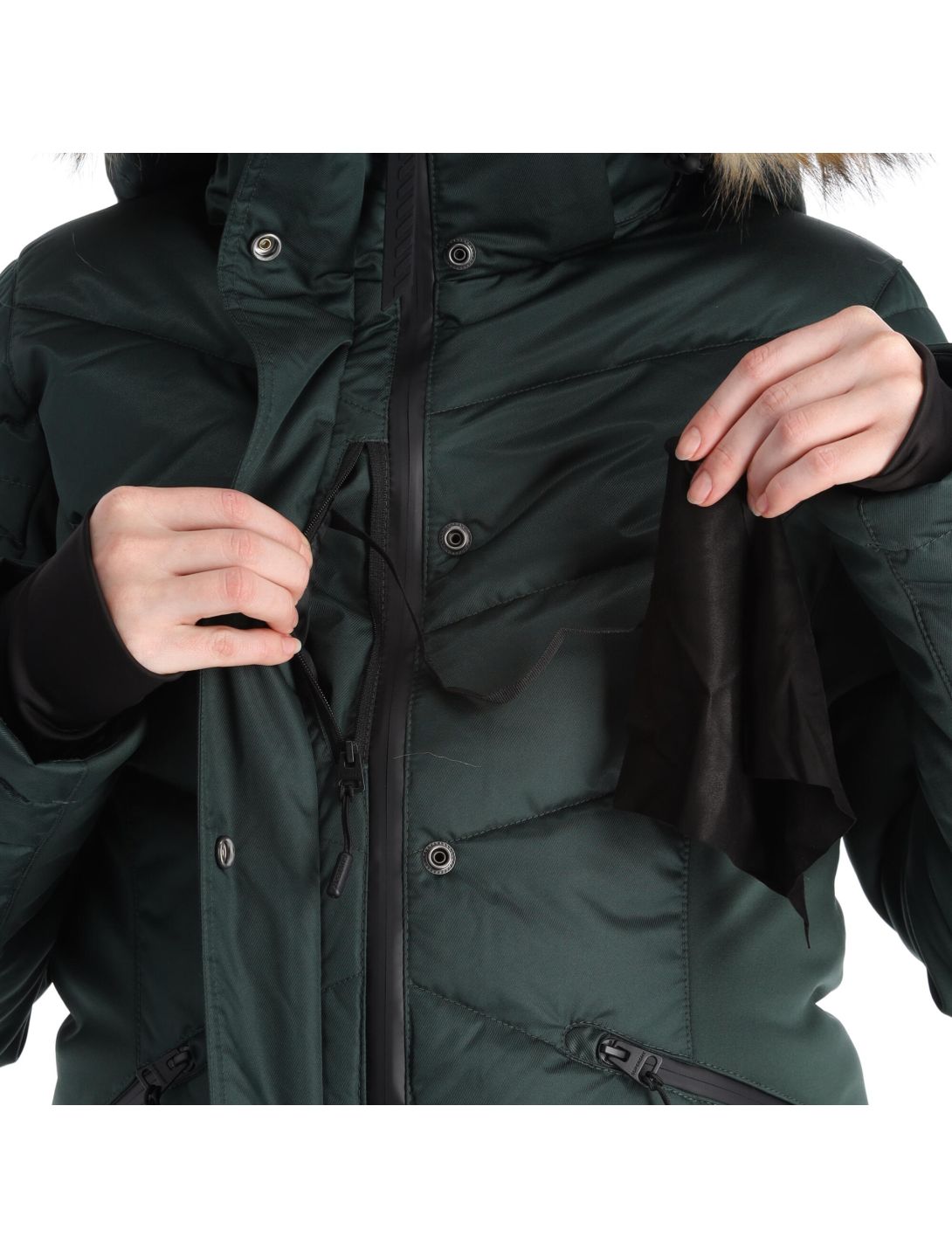 Superdry, Snow Luxe Puffer veste de ski femmes eagle vert 