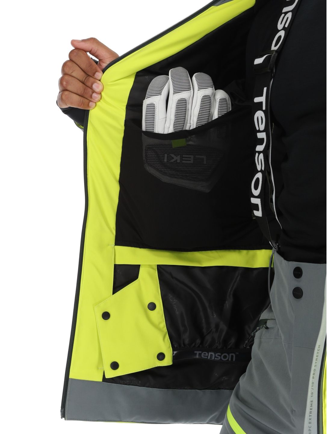 Tenson, Aerismo Ski veste de ski hommes Acid Lemon jaune 