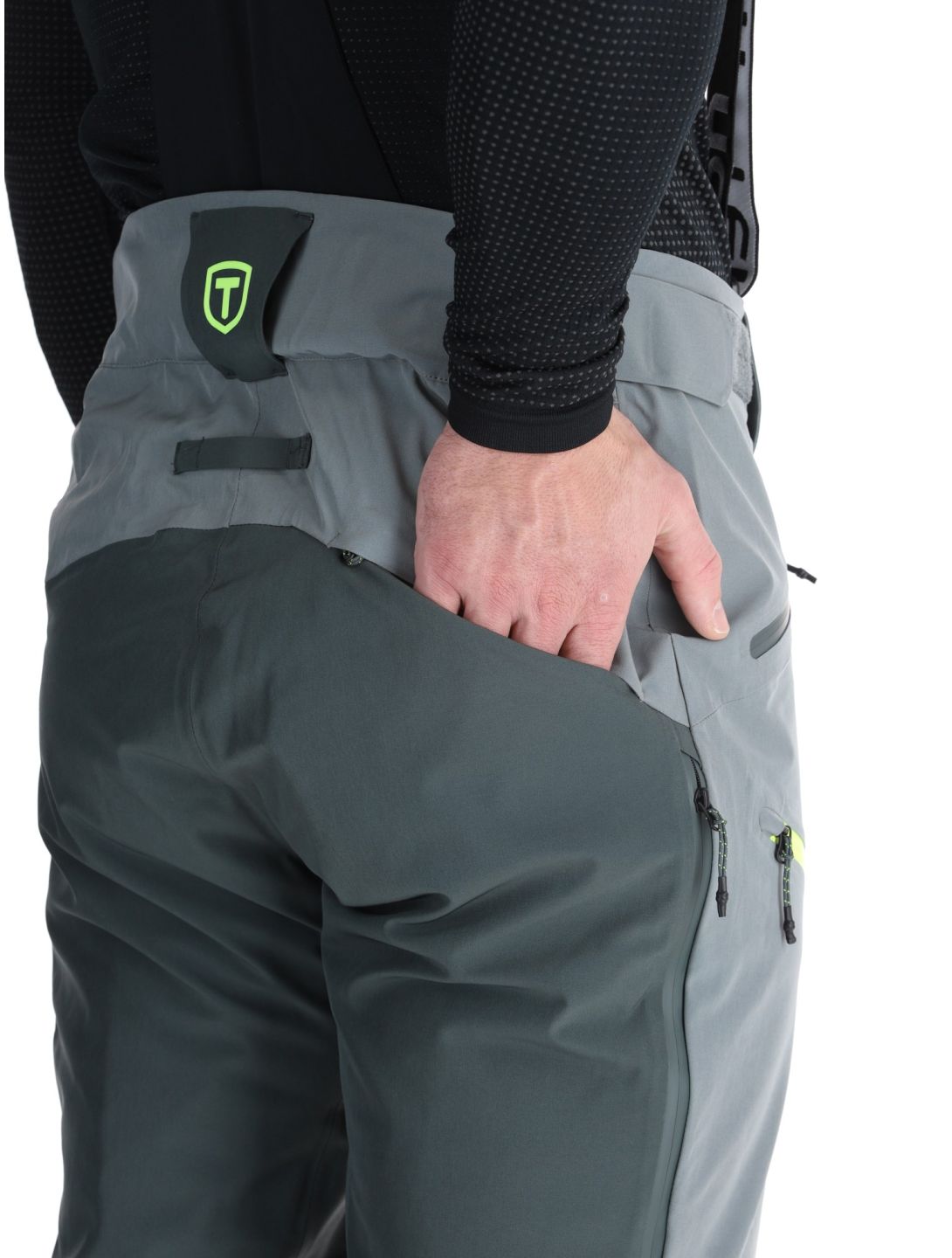 Tenson, Aerismo Ski pantalon de ski hommes Grey Green gris 