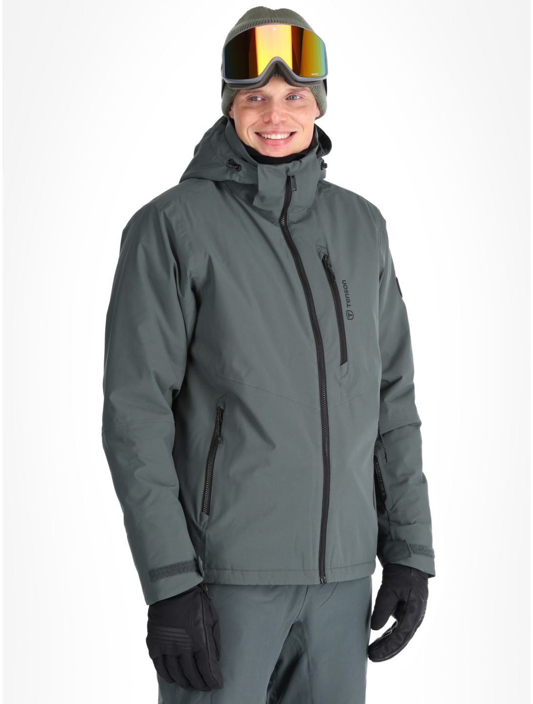 Tenson, Brendon Ski veste de ski hommes Grey Green gris 