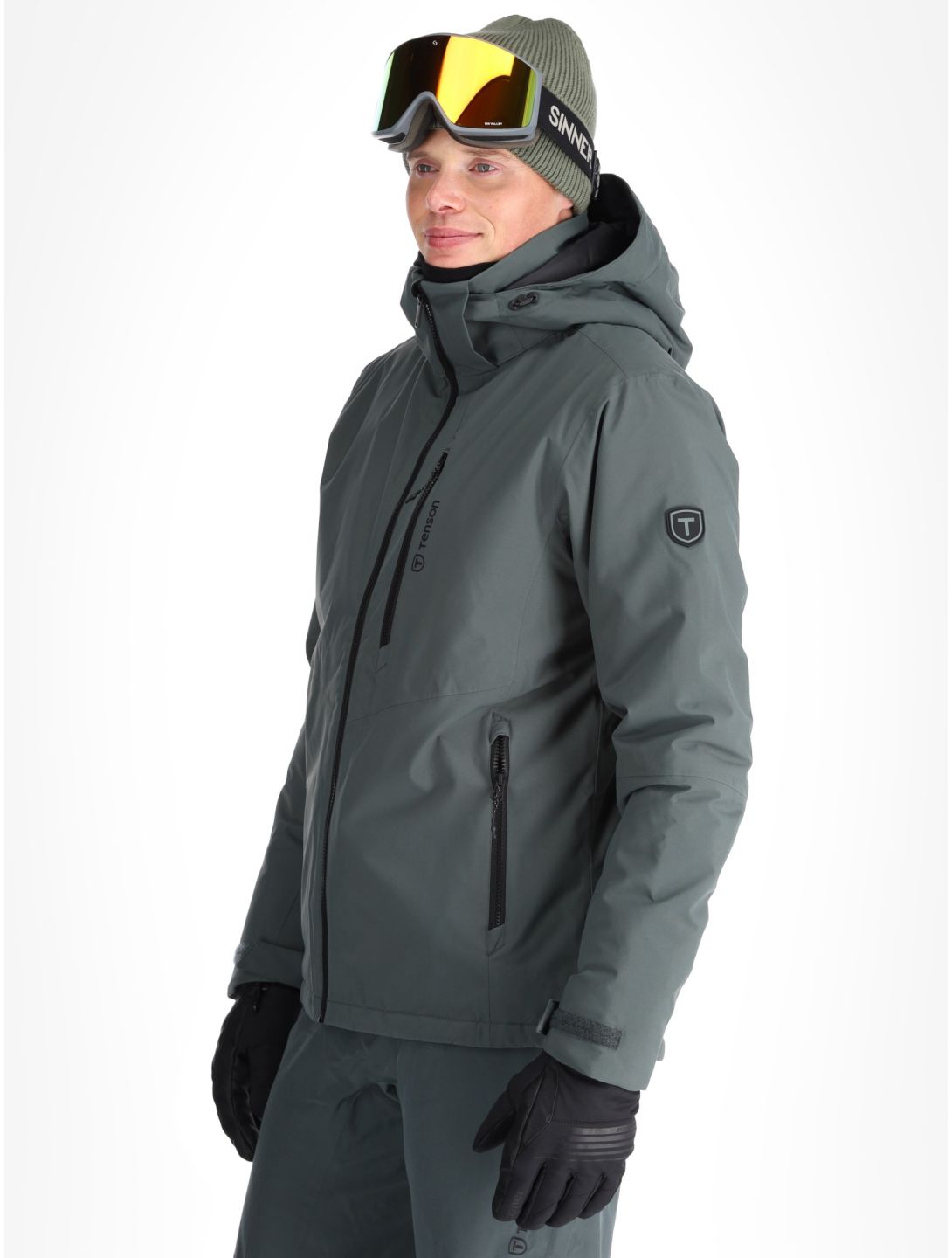 Tenson, Brendon Ski veste de ski hommes Grey Green gris 