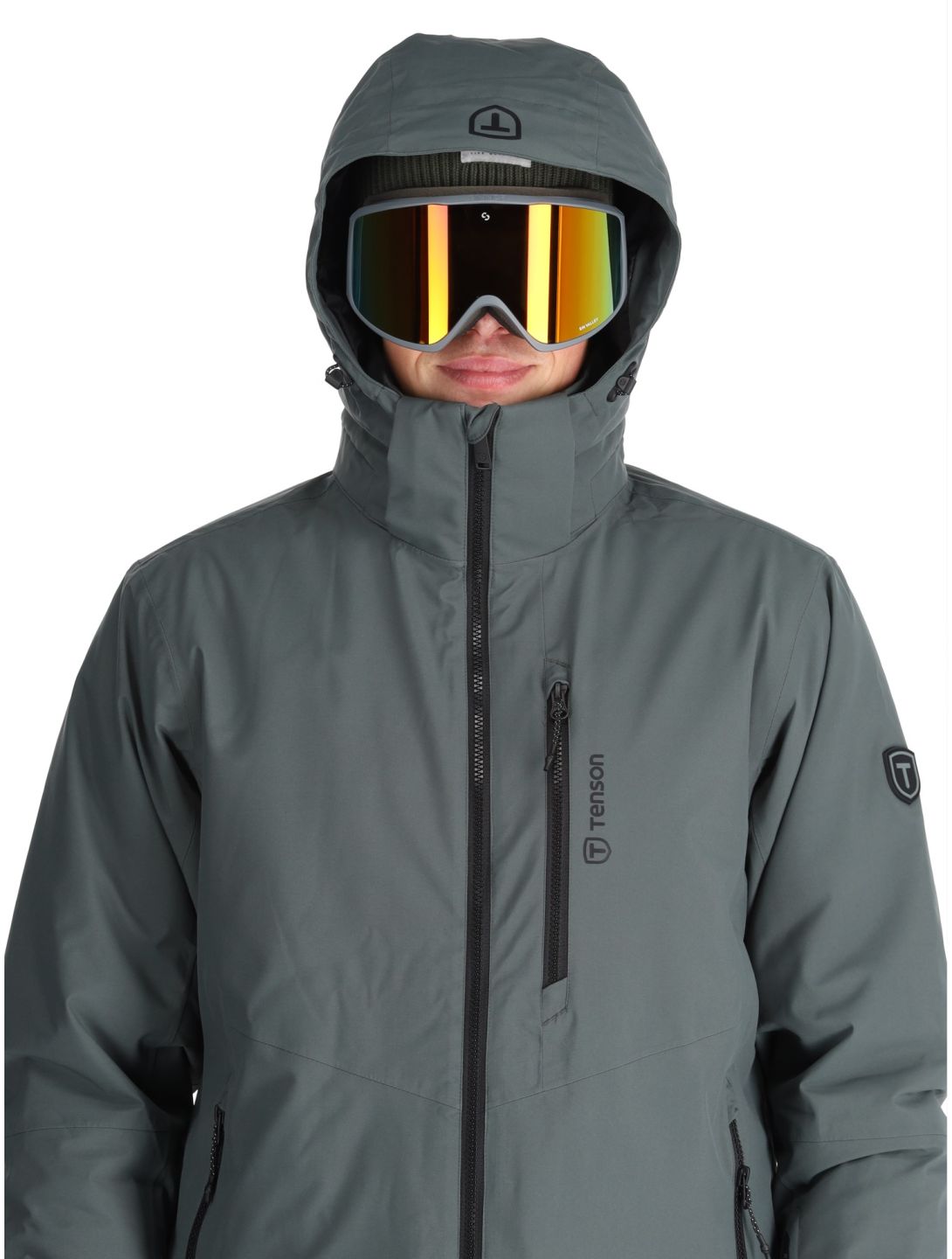 Tenson, Brendon Ski veste de ski hommes Grey Green gris 