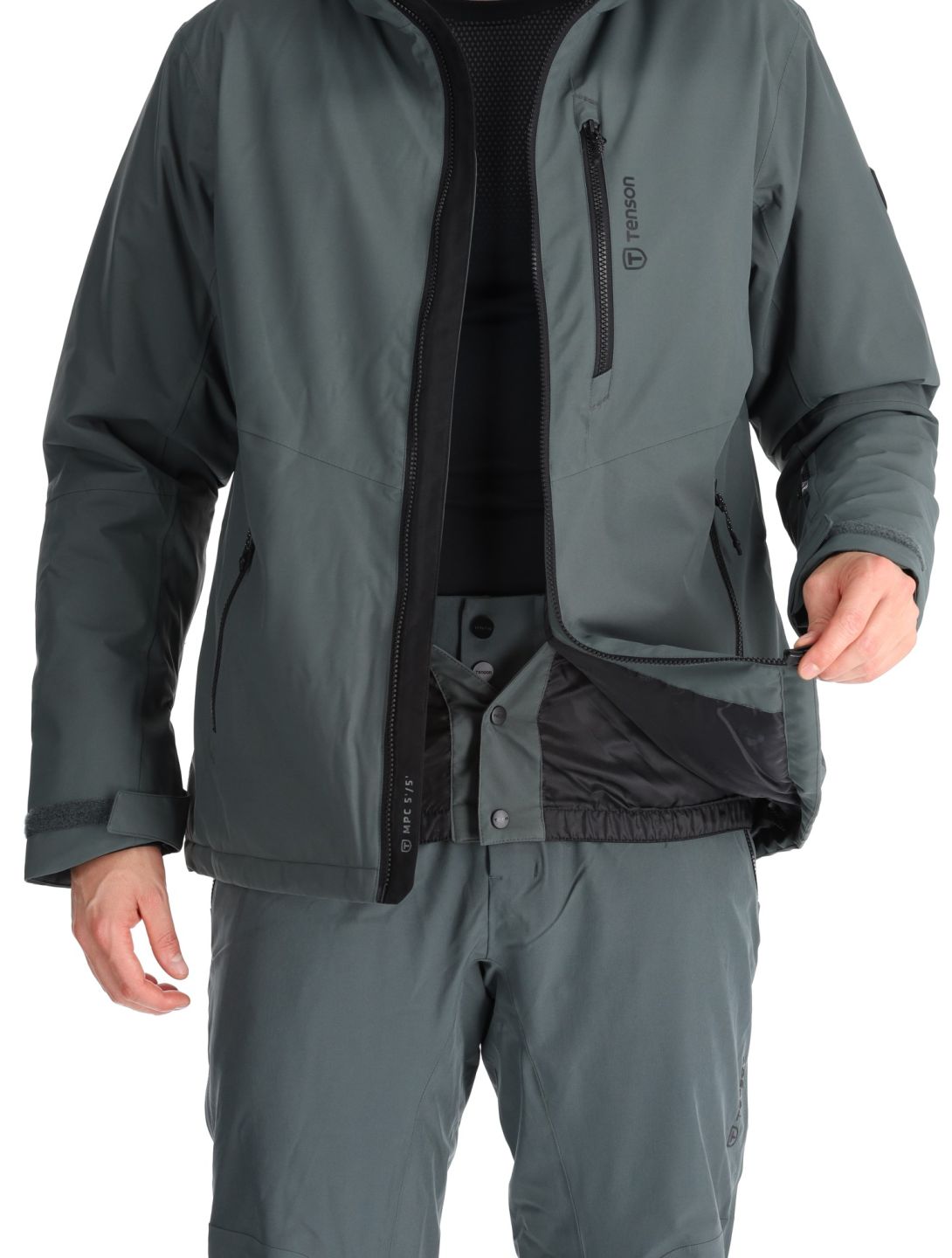 Tenson, Brendon Ski veste de ski hommes Grey Green gris 