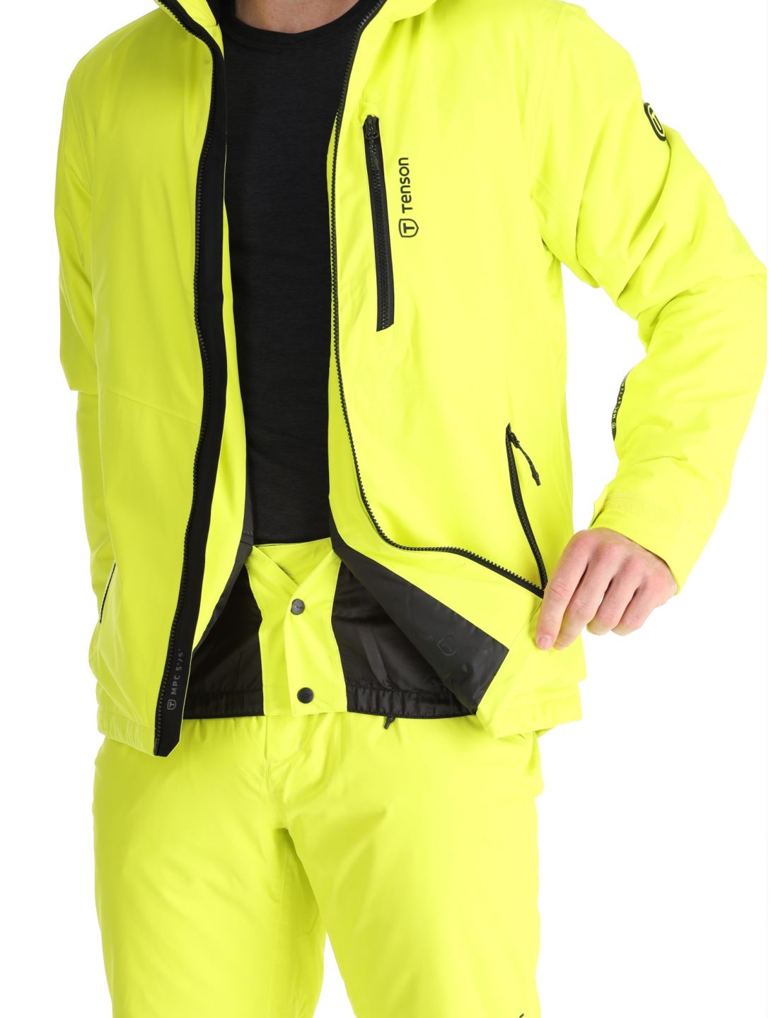 Tenson, Brendon Ski veste de ski hommes Light Yellow jaune 