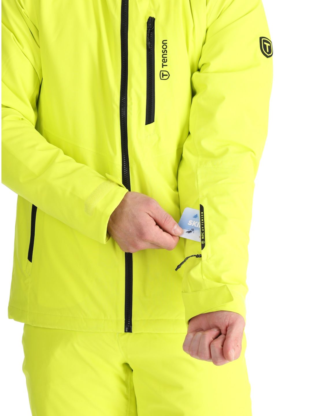 Tenson, Brendon Ski veste de ski hommes Light Yellow jaune 