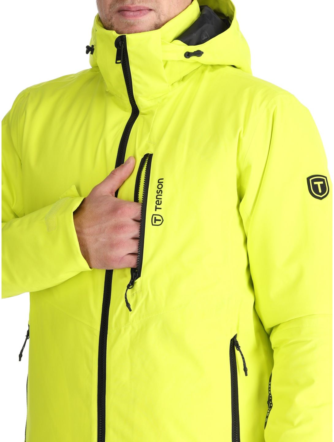 Tenson, Brendon Ski veste de ski hommes Light Yellow jaune 