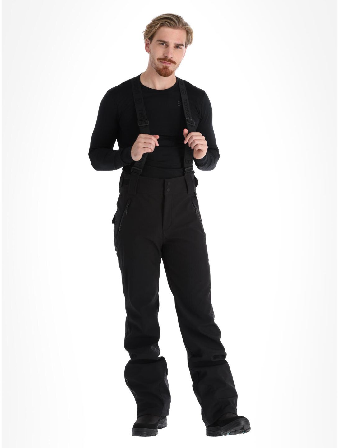 Tenson, Cygnus pantalon de ski en softshell hommes Black noir 