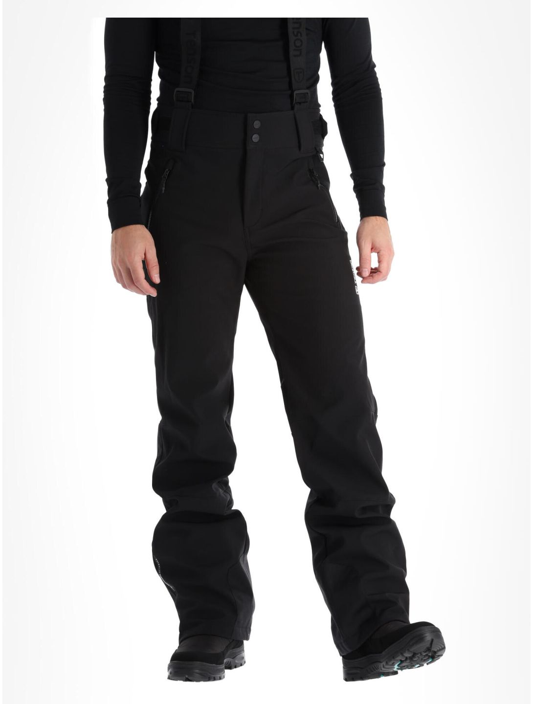 Tenson, Cygnus pantalon de ski en softshell hommes Black noir 