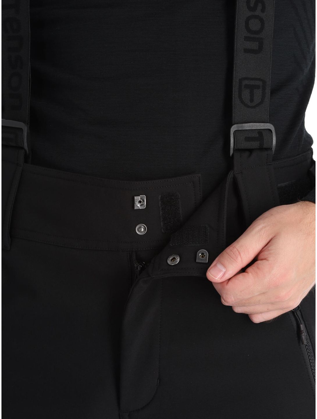 Tenson, Cygnus pantalon de ski en softshell hommes Black noir 