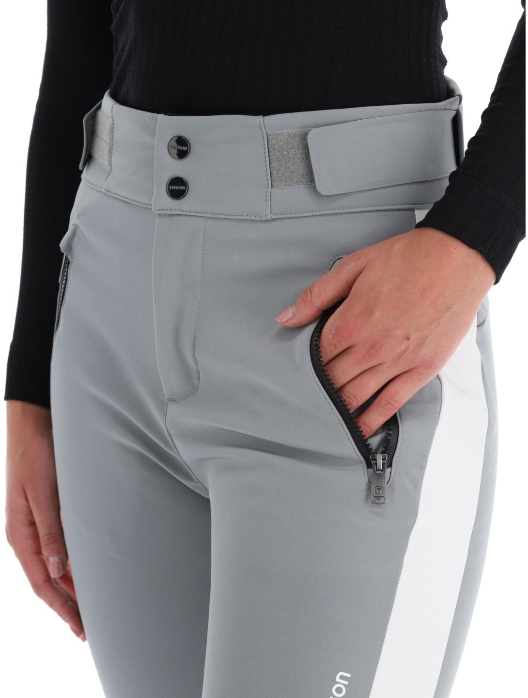 Tenson, Grace pantalon de ski en softshell femmes Grey gris 