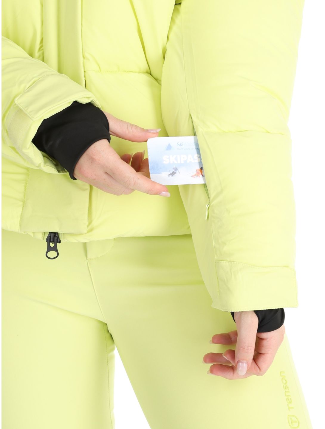 Tenson, Moon veste de ski femmes Light Gellow jaune 