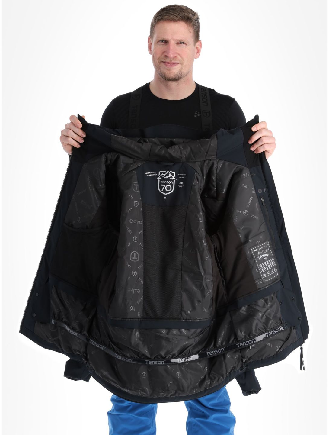 Tenson, Prime Pro veste de ski hommes Black noir 