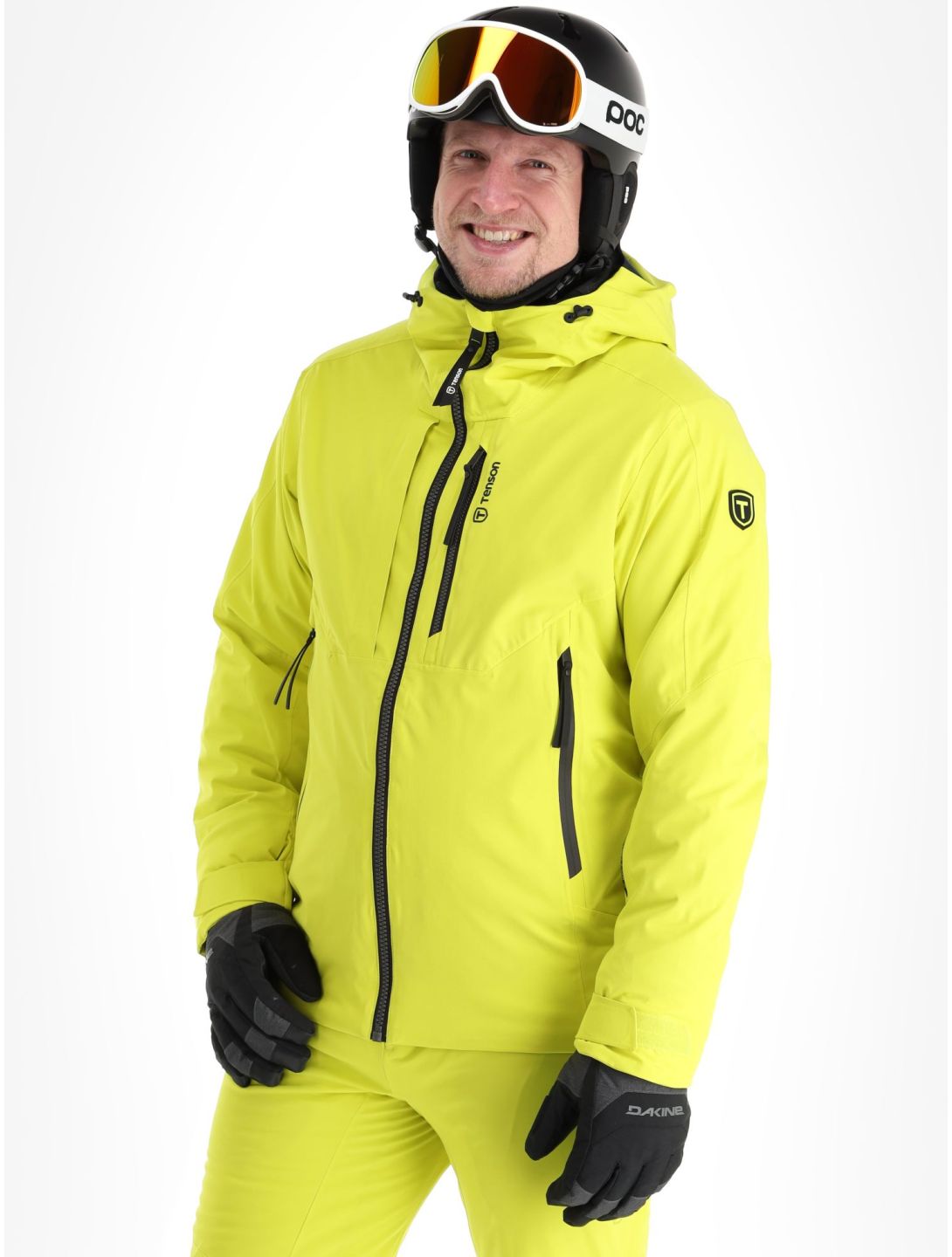 Tenson, Prime veste de ski hommes Cyber Lime jaune 