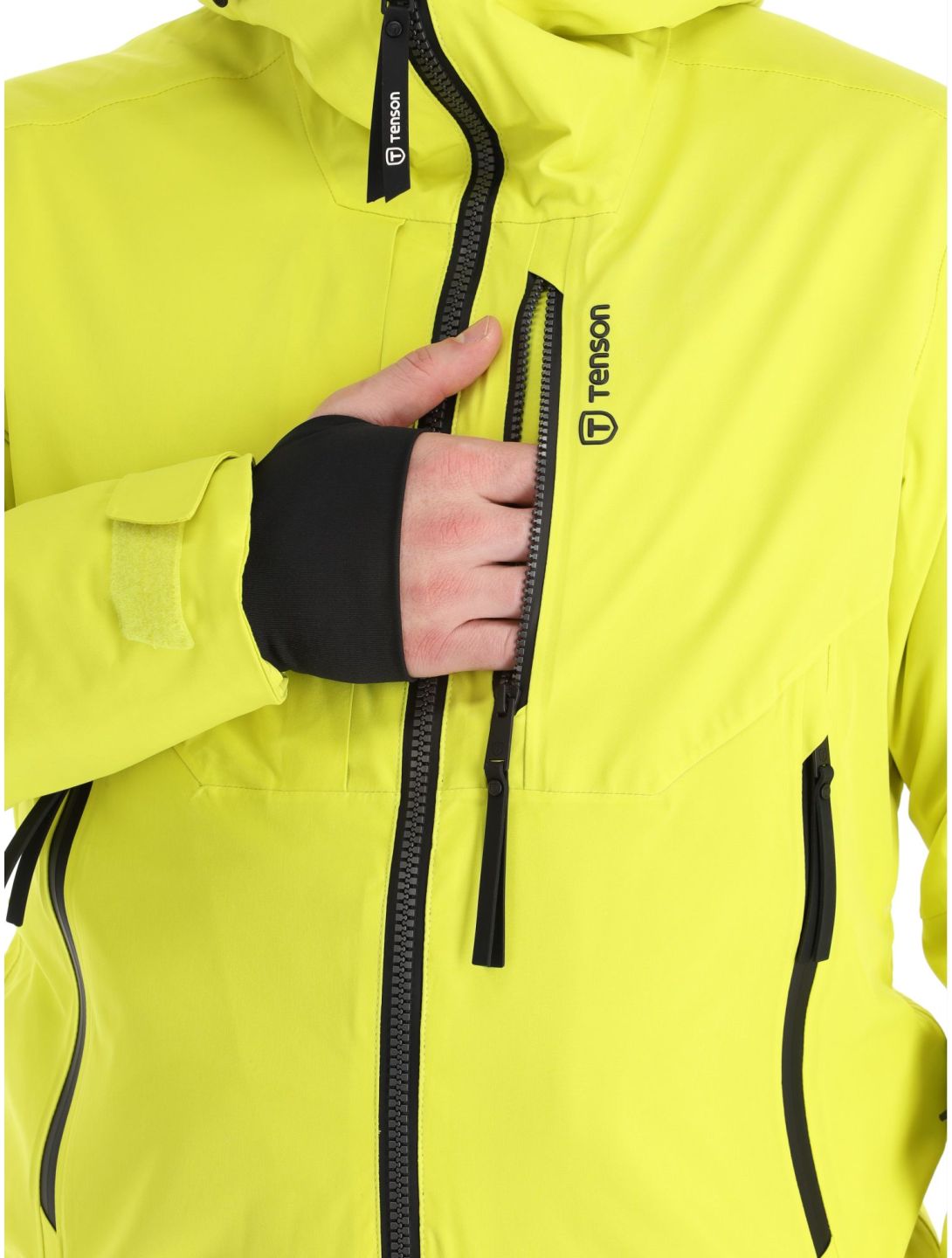 Tenson, Prime veste de ski hommes Cyber Lime jaune 