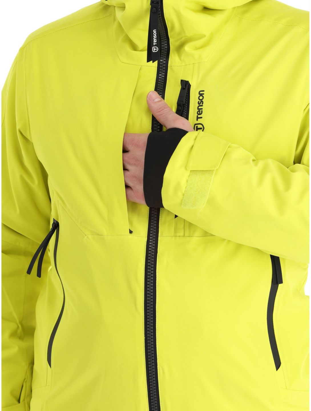 Tenson, Prime veste de ski hommes Cyber Lime jaune 