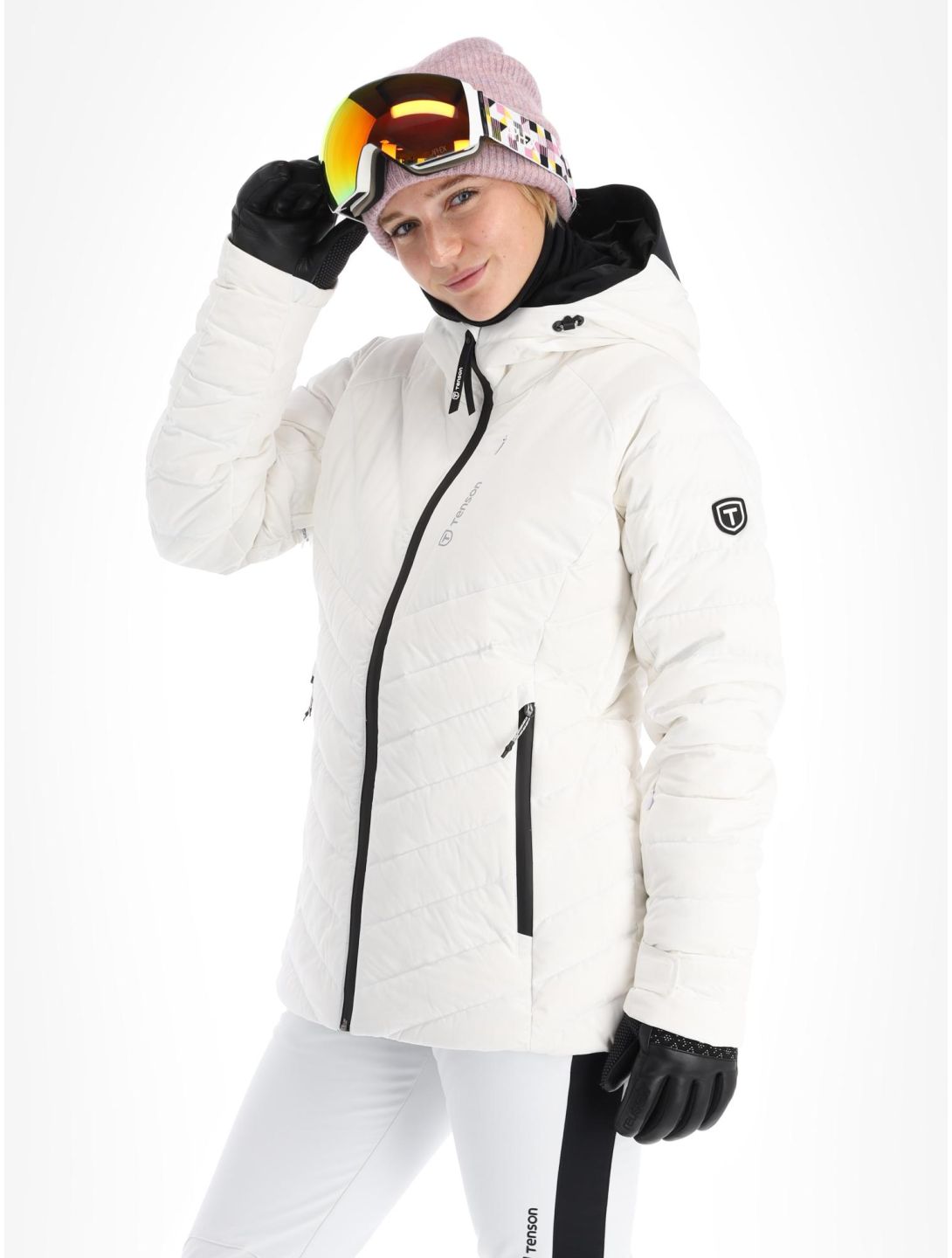 Tenson, Prime veste de ski femmes Bright White blanc 