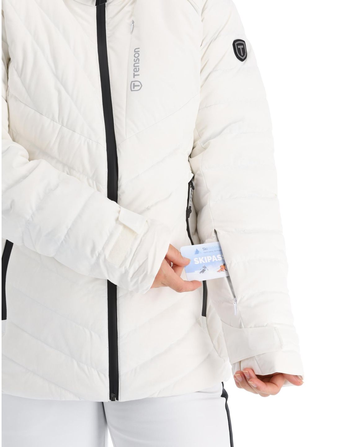 Tenson, Prime veste de ski femmes Bright White blanc 