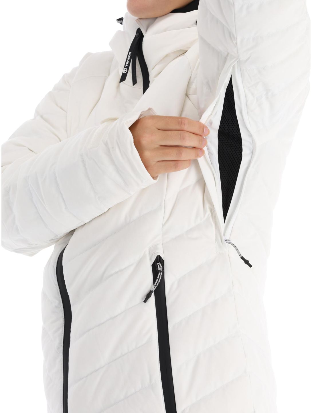 Tenson, Prime veste de ski femmes Bright White blanc 