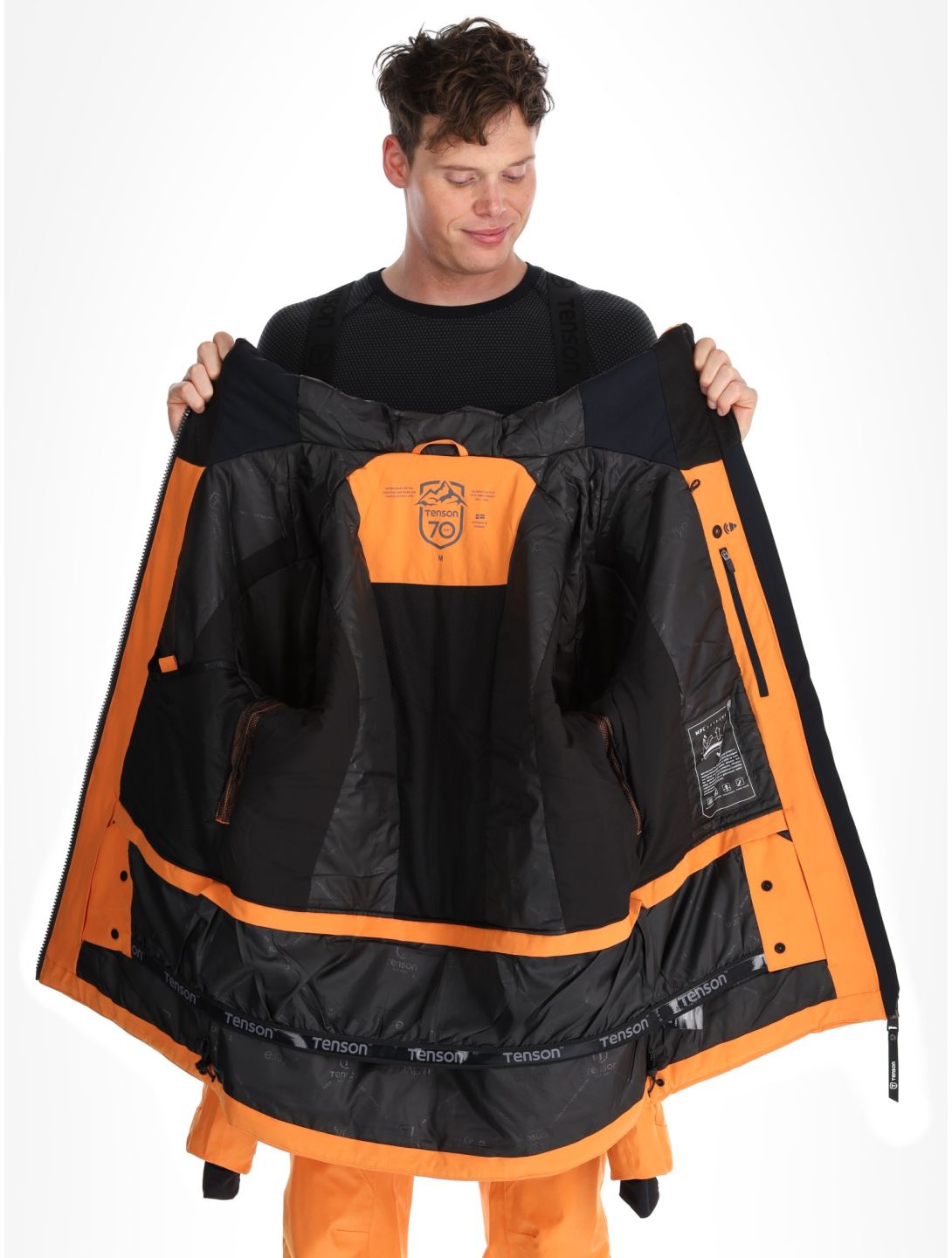 Tenson, Prime Pro veste de ski hommes Dark Orange orange 