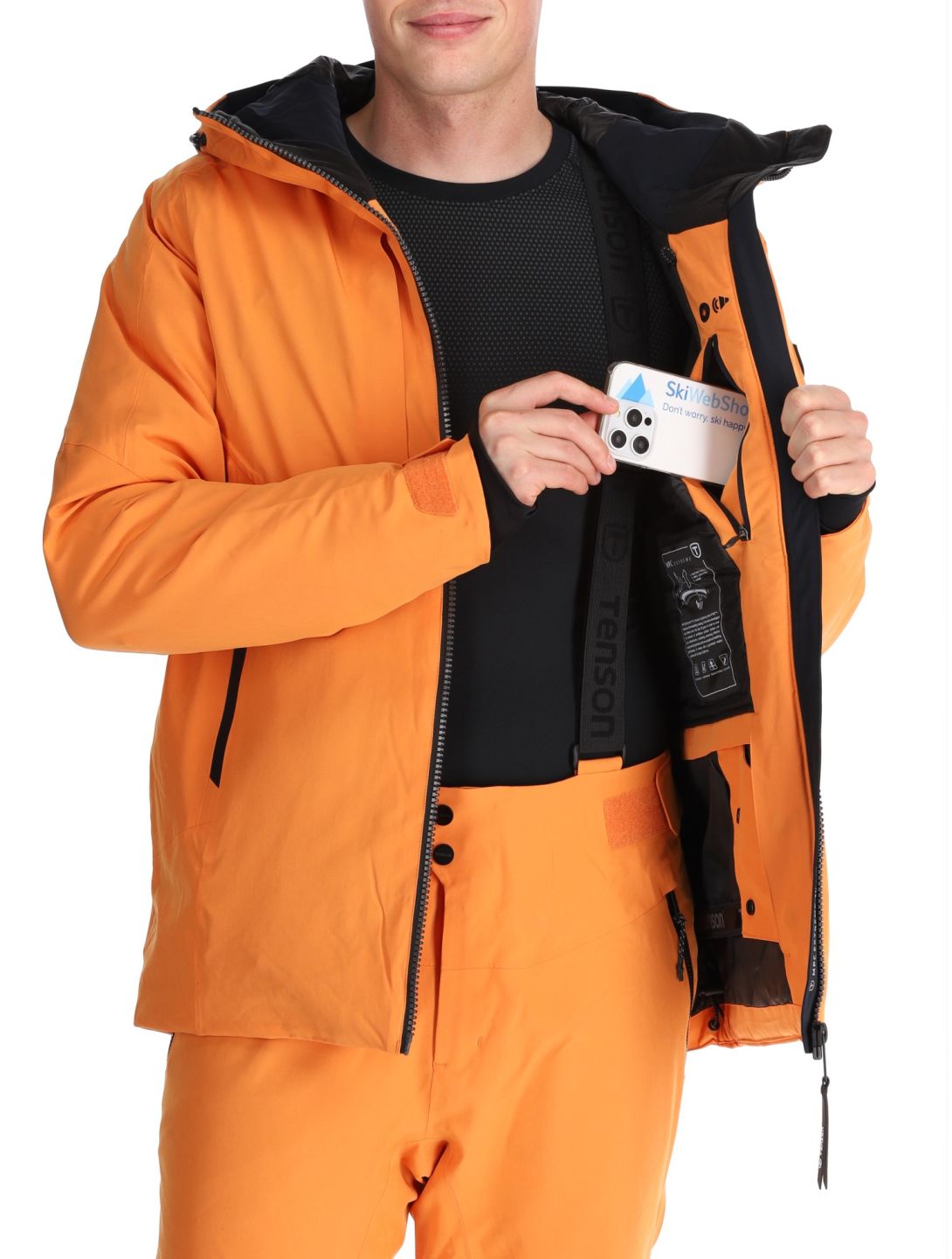 Tenson, Prime Pro veste de ski hommes Dark Orange orange 