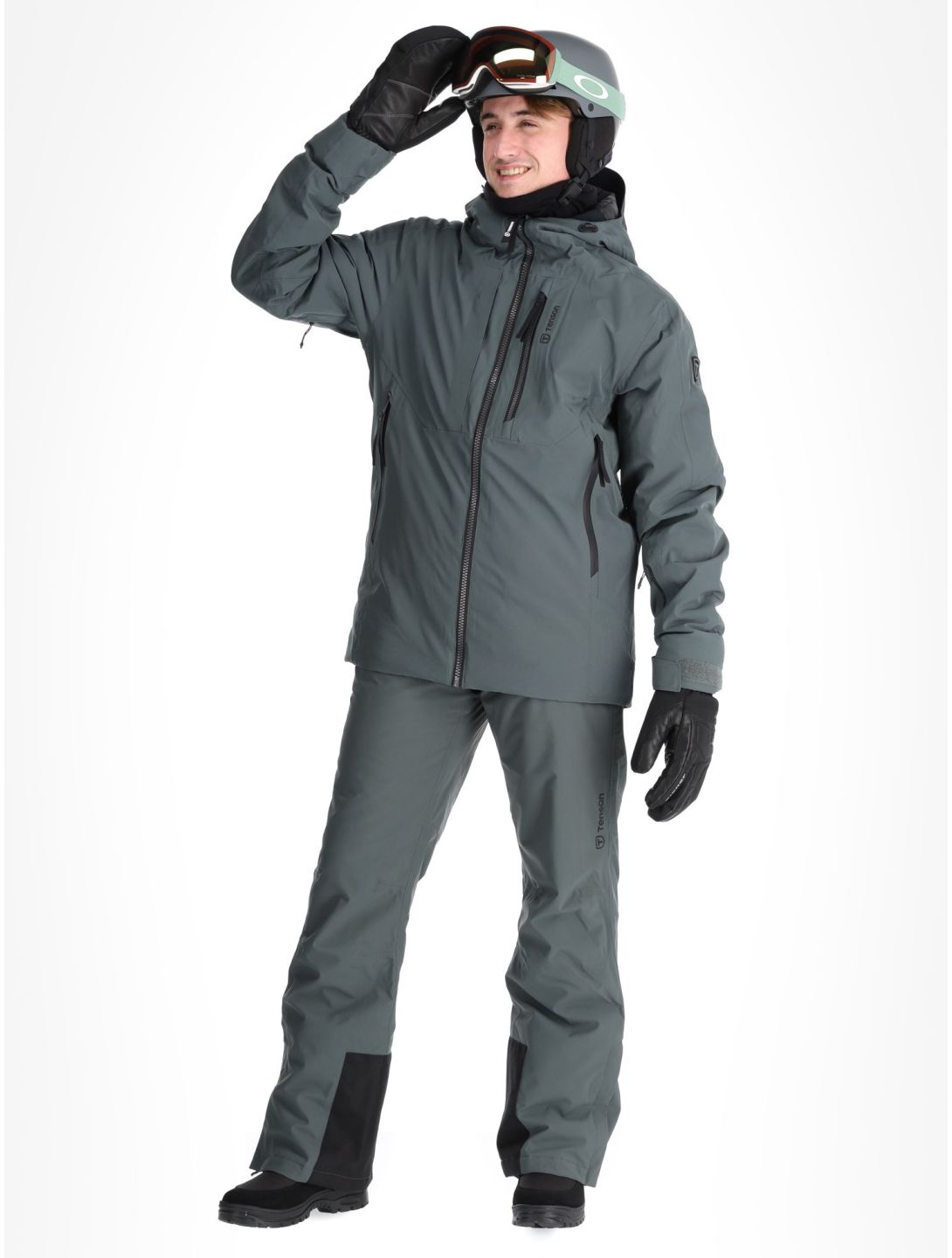 Tenson, Prime Pro veste de ski hommes Grey Green gris 