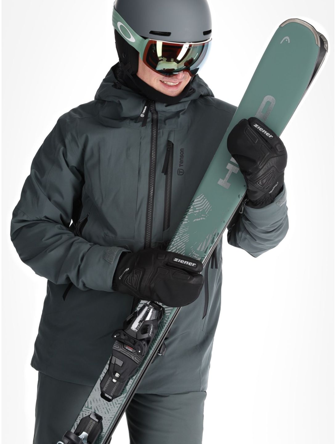 Tenson, Prime Pro veste de ski hommes Grey Green gris 