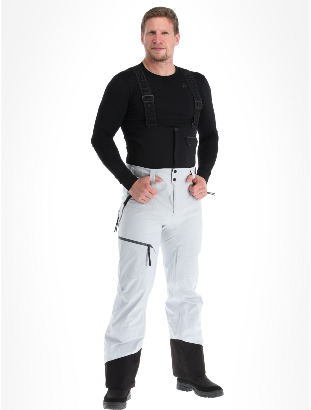 Tenson, Shibui Shell pantalon de ski à coque dure hommes Light Grey gris 