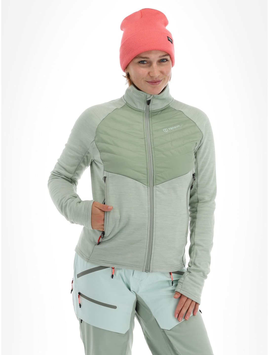 Tenson, Touring Midlayer gilet femmes Light Green vert 