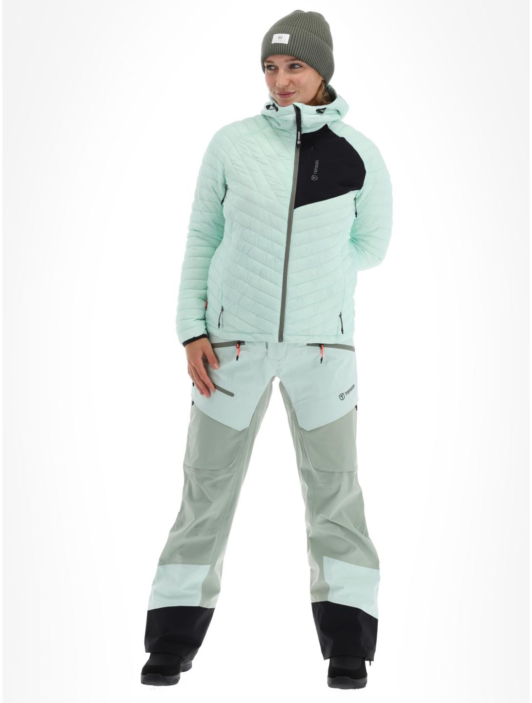 Tenson, Touring Puffer doudoune femmes Light Green vert 