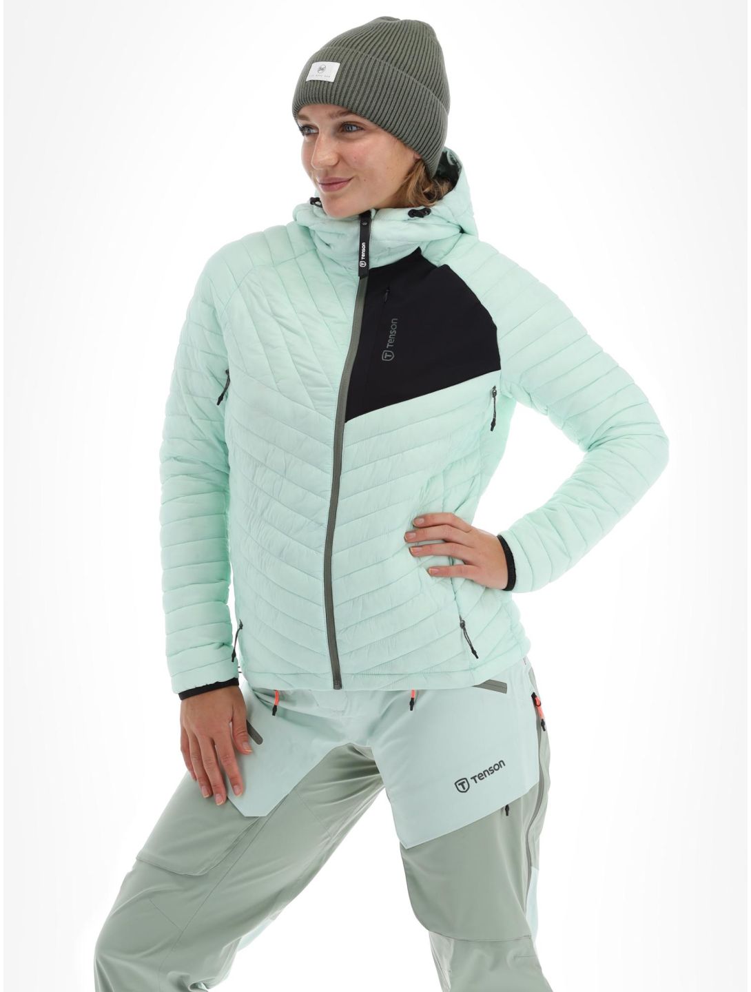 Tenson, Touring Puffer doudoune femmes Light Green vert 