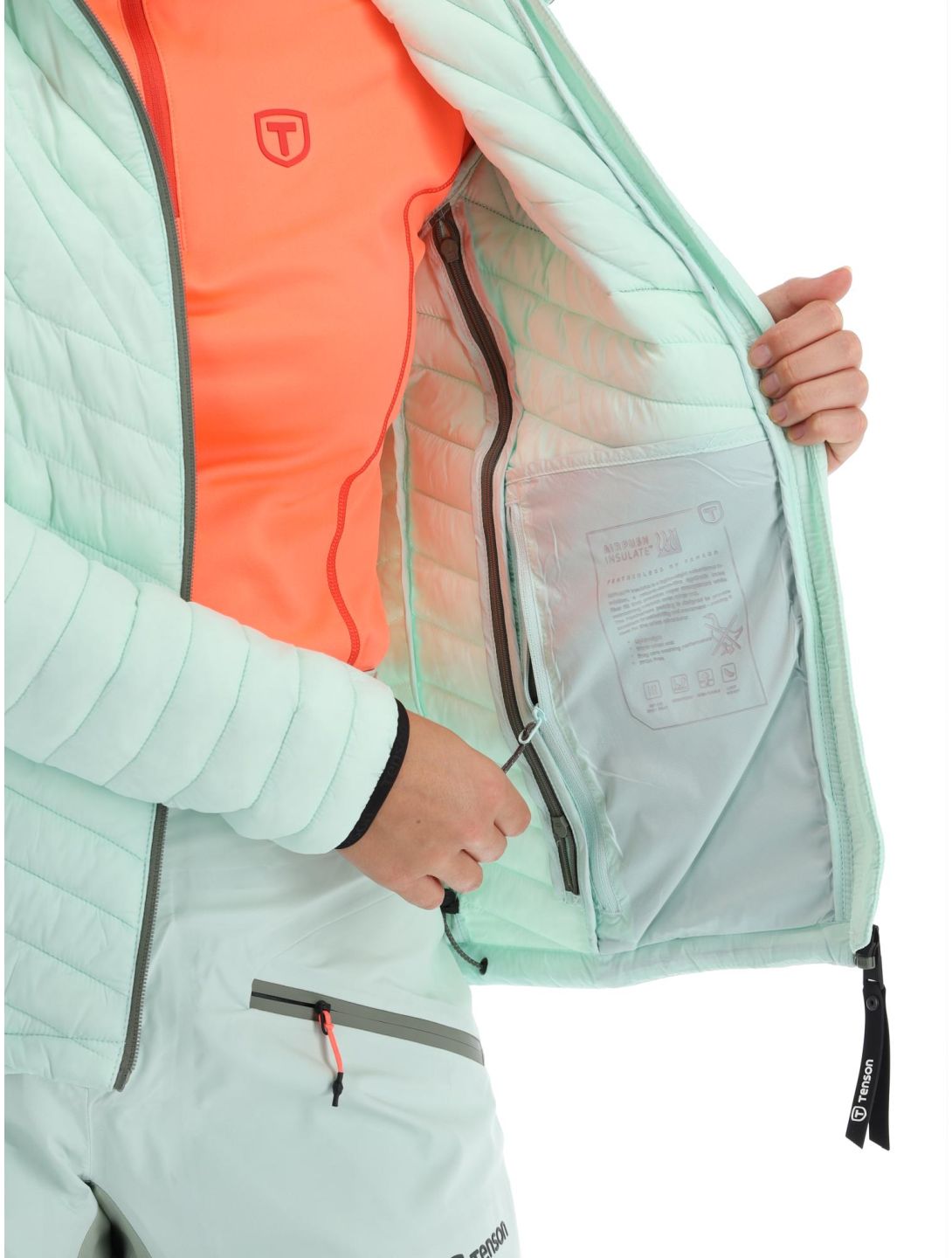 Tenson, Touring Puffer doudoune femmes Light Green vert 