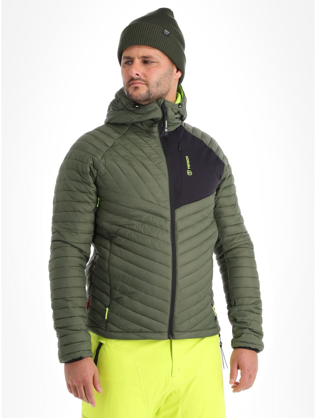 Tenson, Touring Puffer doudoune hommes Dark Olive vert 