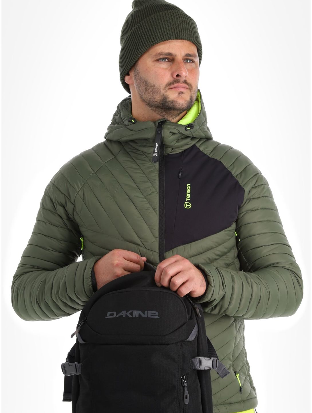 Tenson, Touring Puffer doudoune hommes Dark Olive vert 