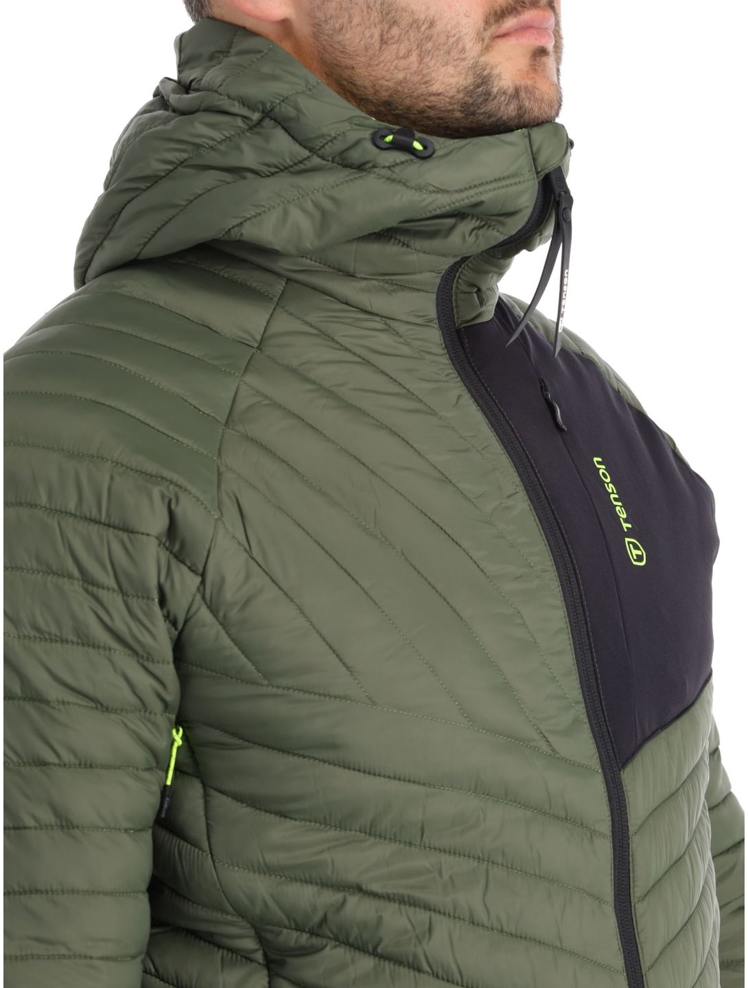 Tenson, Touring Puffer doudoune hommes Dark Olive vert 