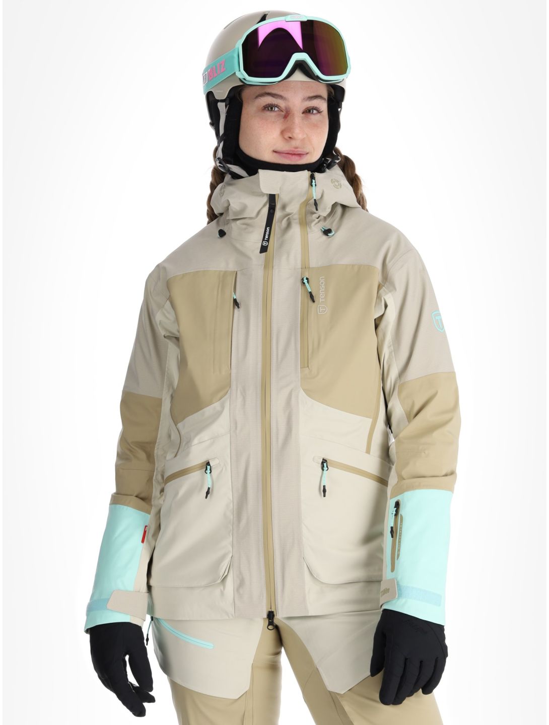 Tenson, Touring Shell veste de ski femmes Light Beige beige 