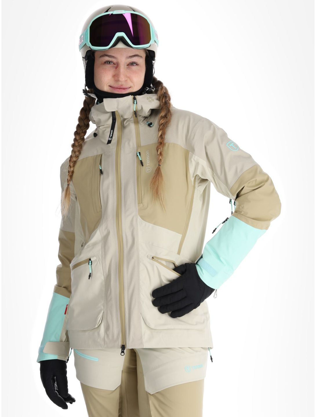 Tenson, Touring Shell veste de ski femmes Light Beige beige 