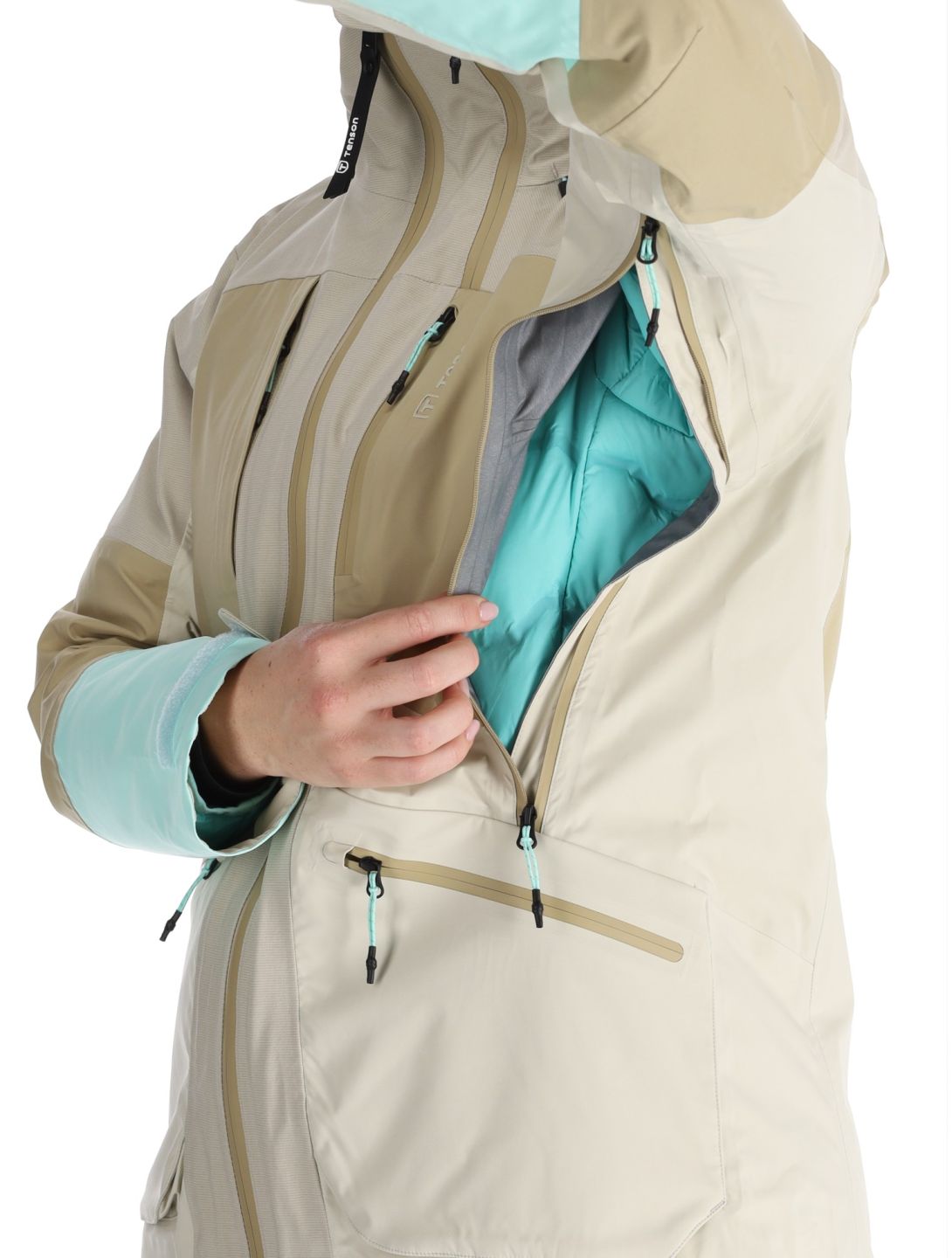 Tenson, Touring Shell veste de ski femmes Light Beige beige 