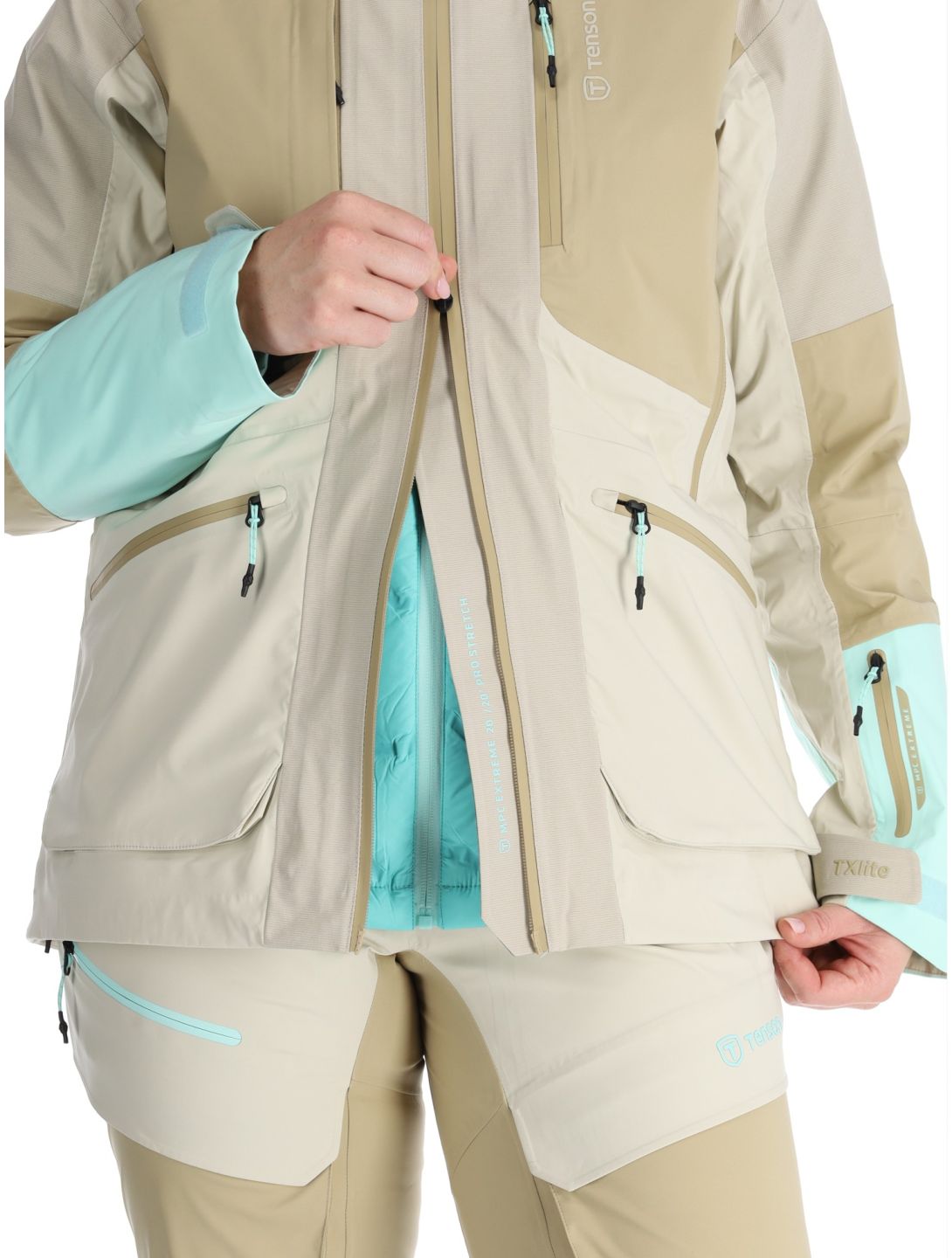 Tenson, Touring Shell veste de ski femmes Light Beige beige 