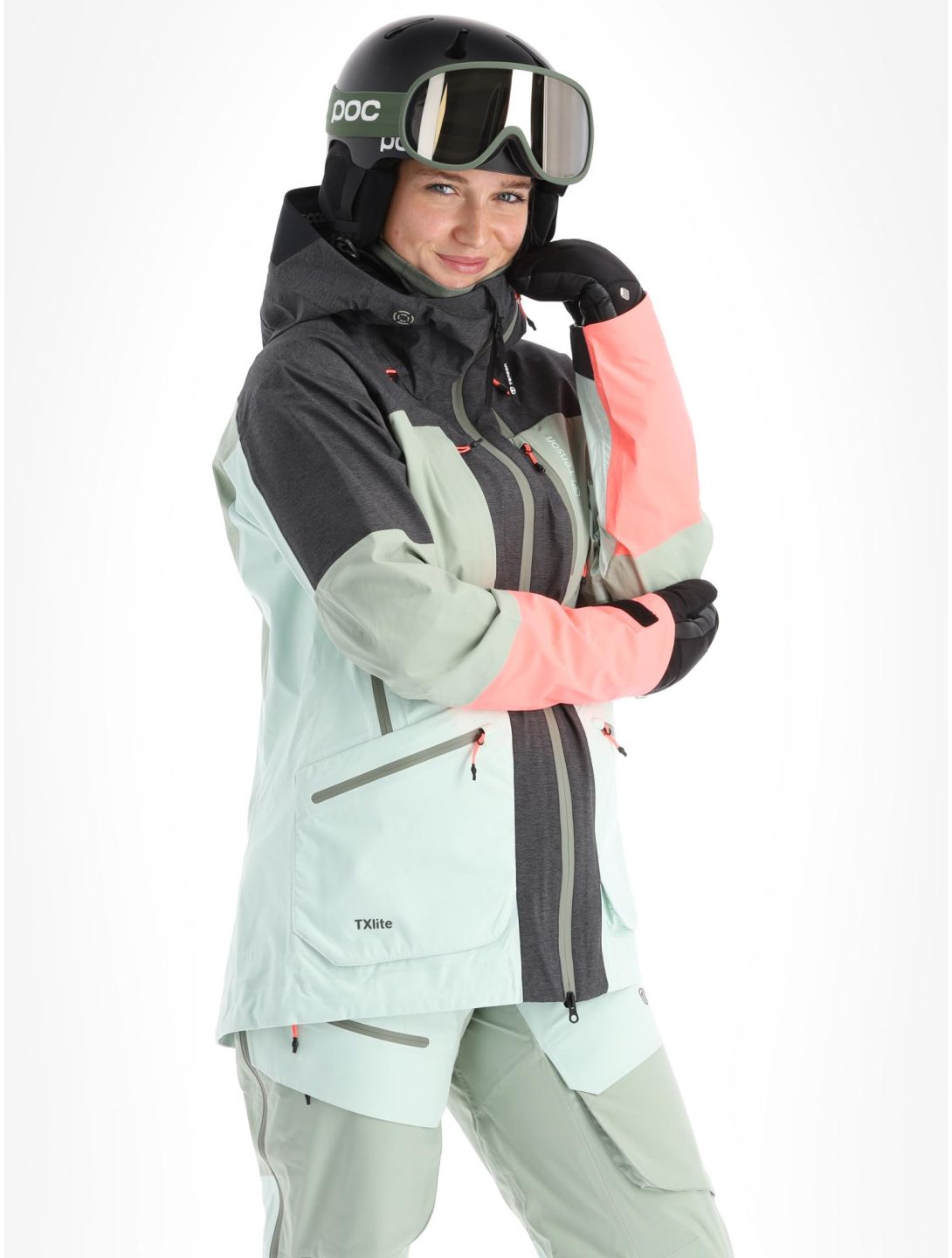 Tenson, Touring Shell veste de ski femmes Light Green vert 