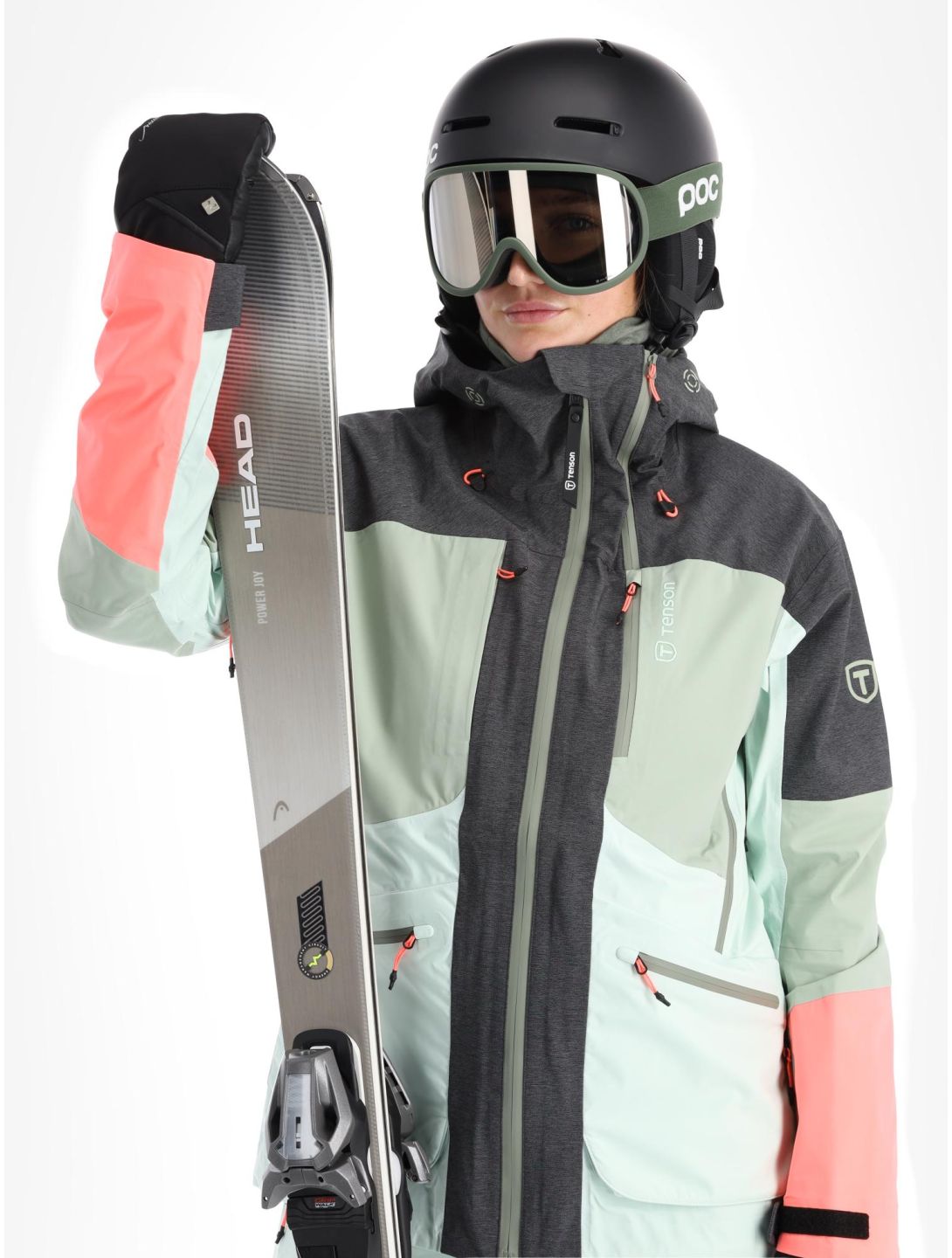 Tenson, Touring Shell veste de ski femmes Light Green vert 