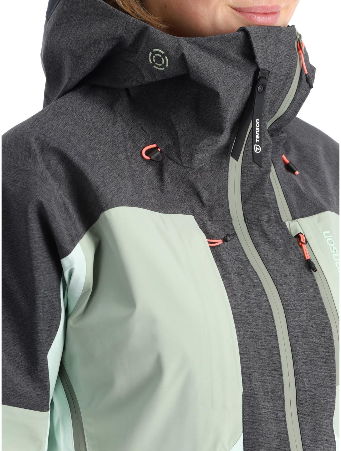 Tenson, Touring Shell veste de ski femmes Light Green vert 