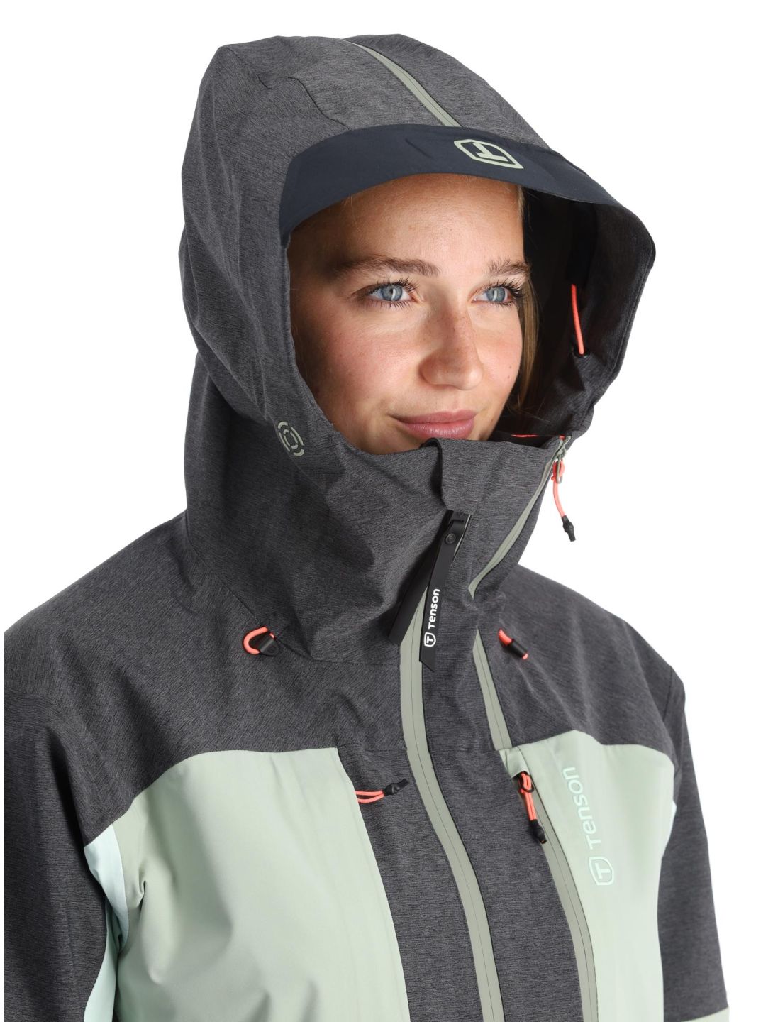 Tenson, Touring Shell veste de ski femmes Light Green vert 