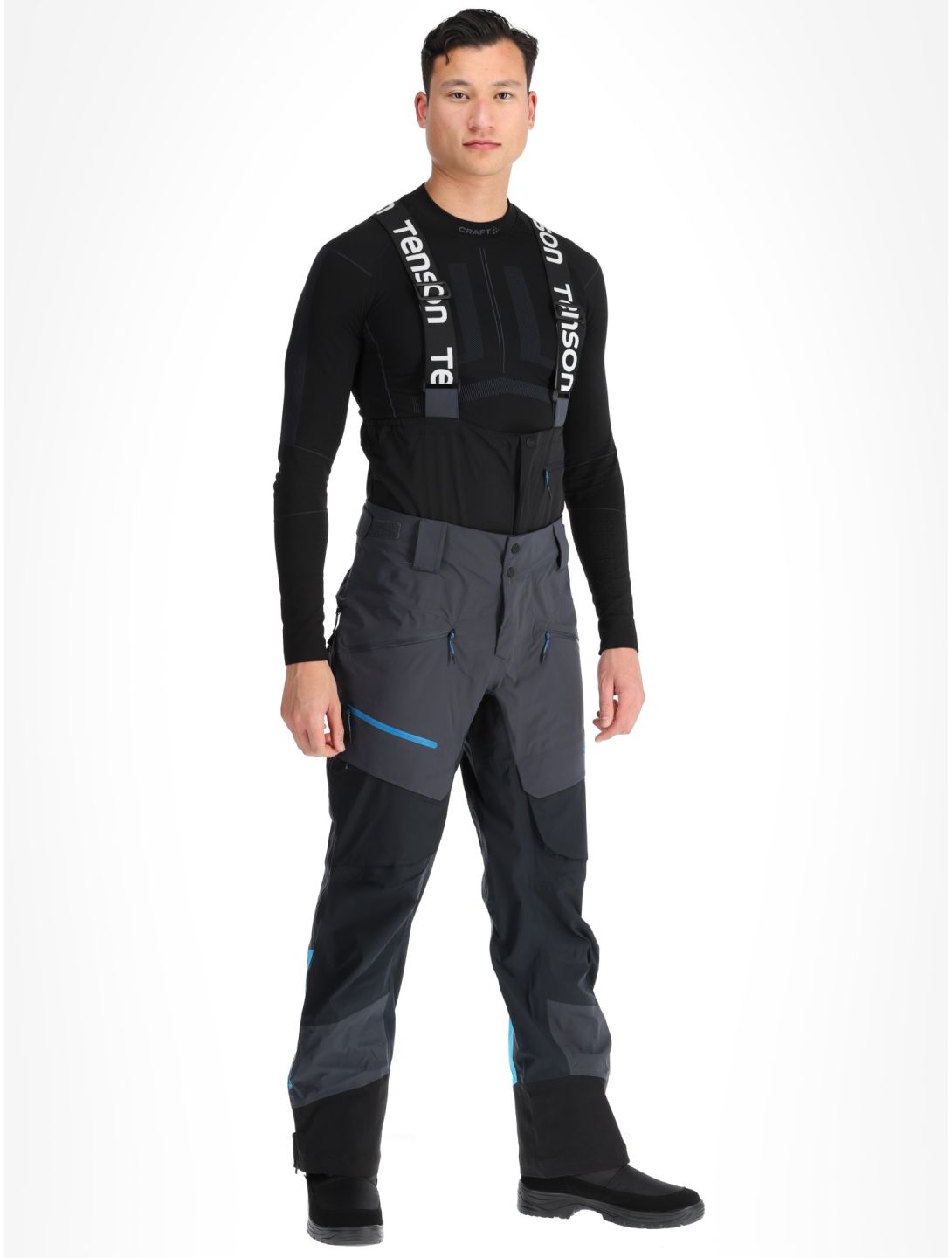 Tenson, Touring Shell pantalon de ski à coque dure hommes Anthracite gris 