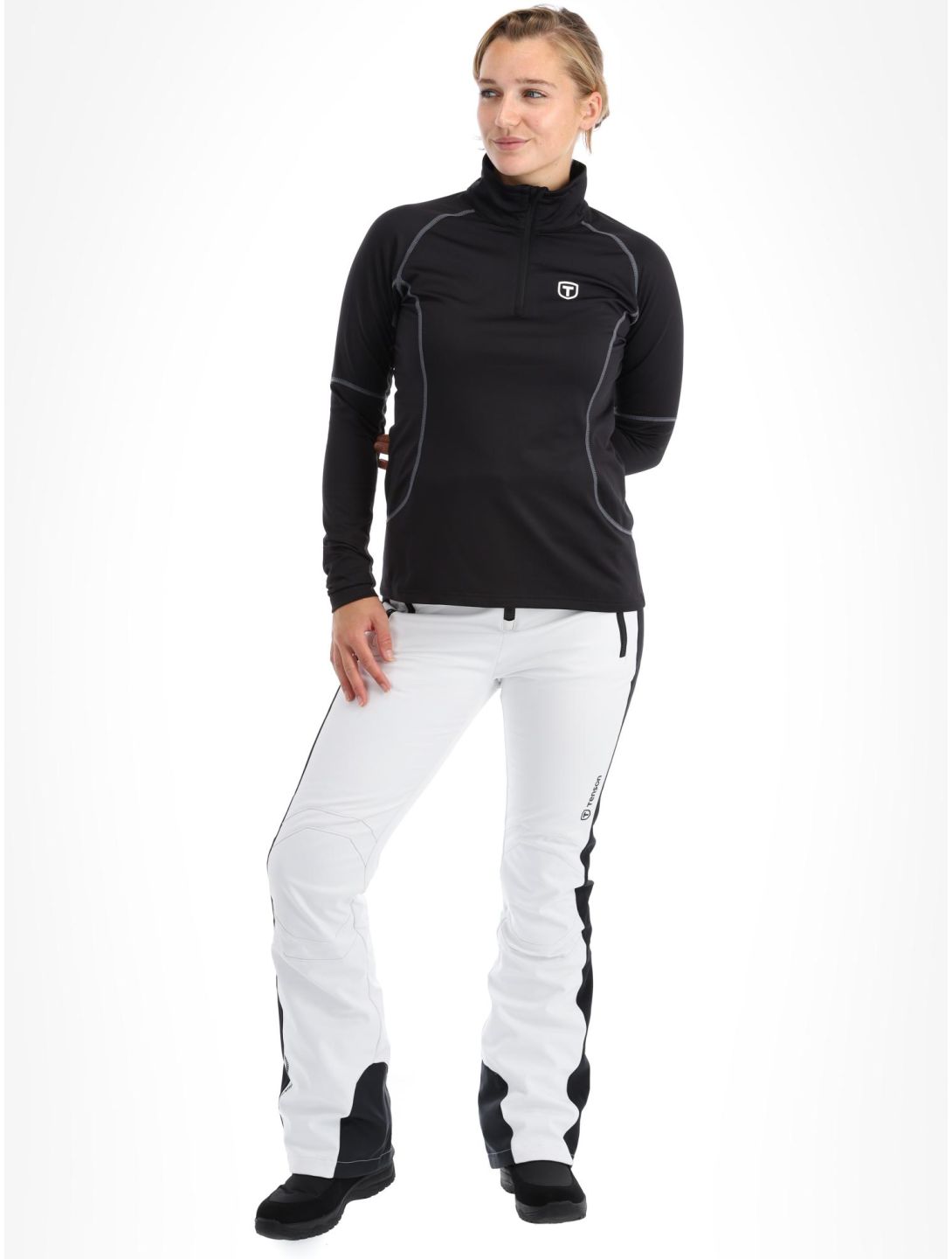 Tenson, TXlite Half Zip pull de ski femmes Black noir 