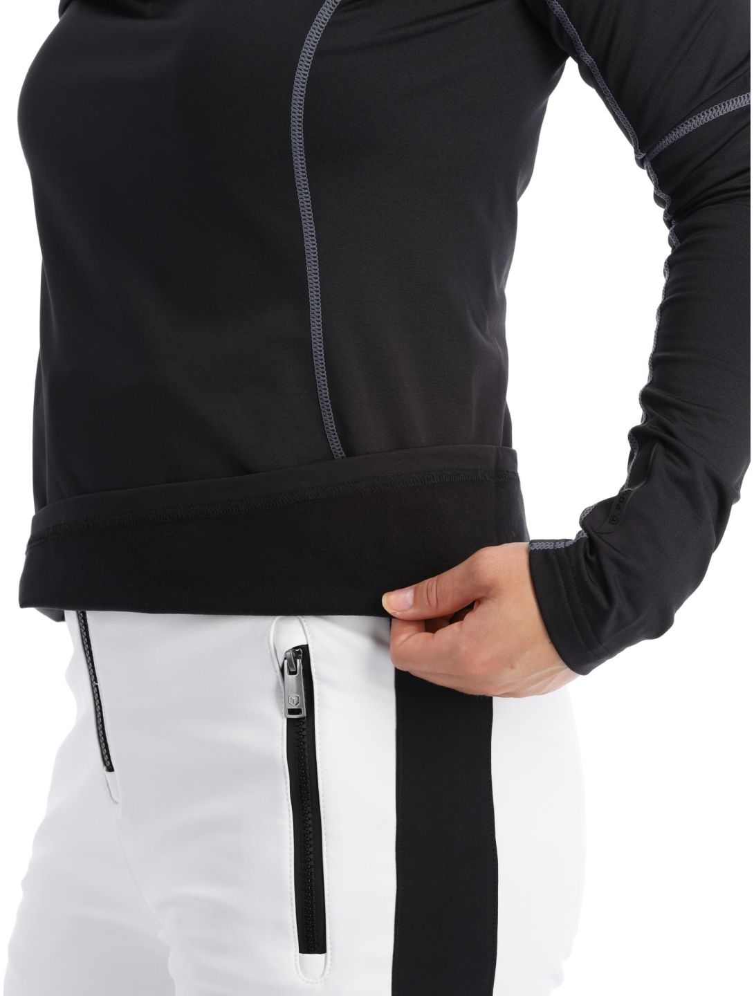 Tenson, TXlite Half Zip pull de ski femmes Black noir 