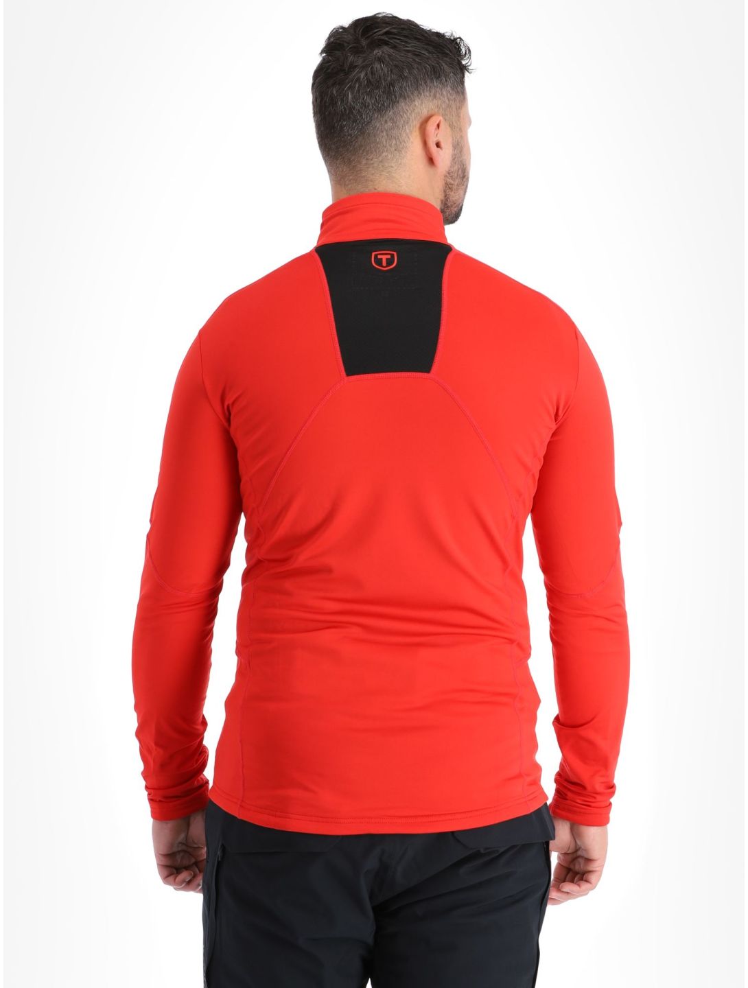 Tenson, TXlite Half Zip pull de ski hommes Fiery Red rouge 