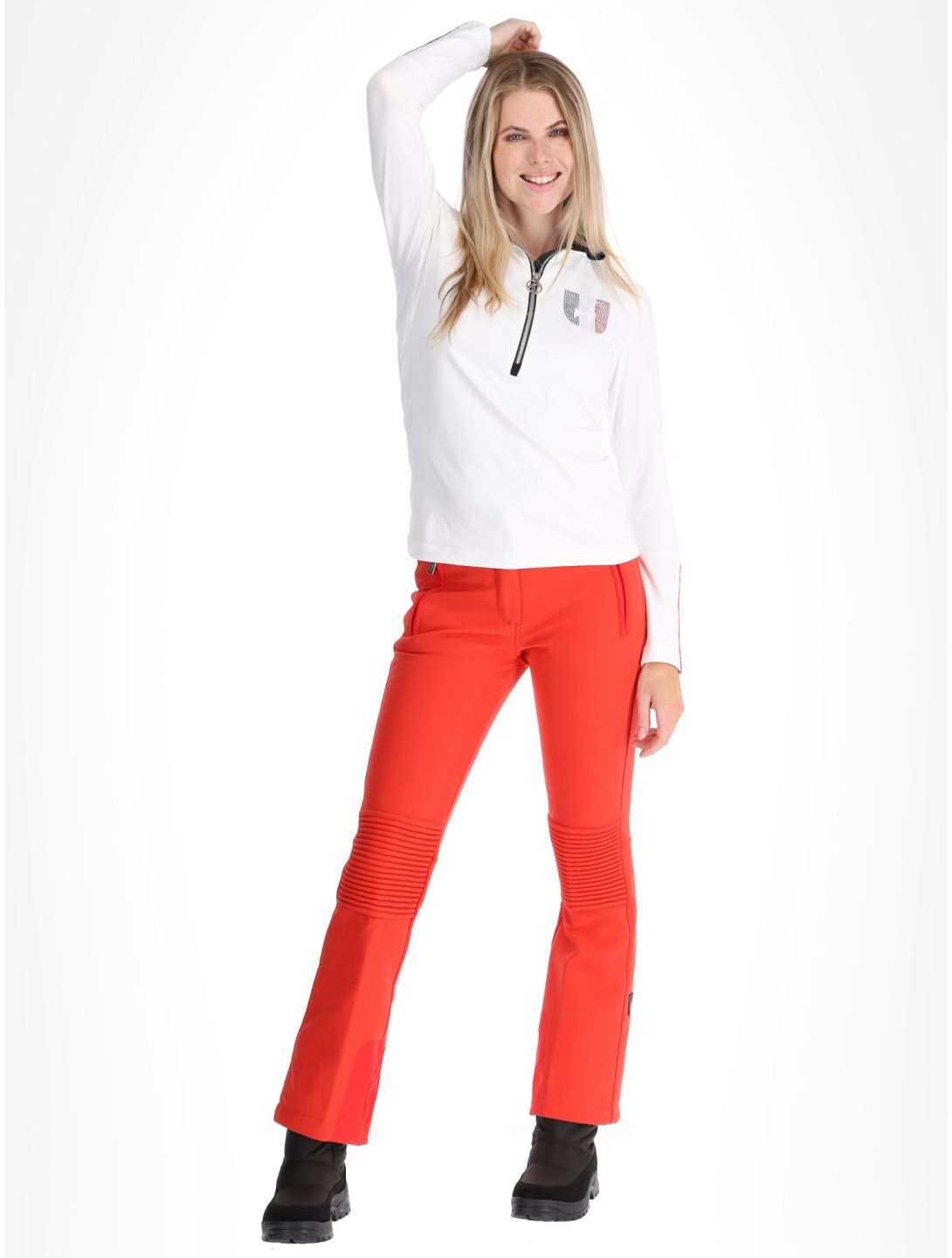 Toni Sailer, Aiumy pull de ski femmes Bright White blanc 